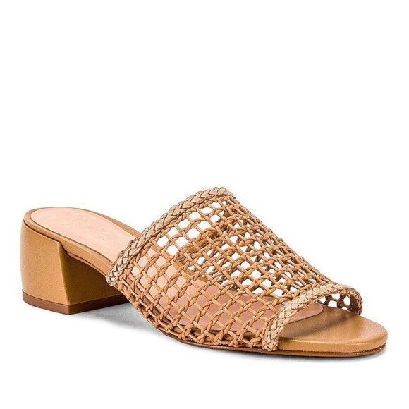 RAYE Lou Heels in Nude 7 With Box Womens Resort Low Sandals Slides - Picture 13 of 13